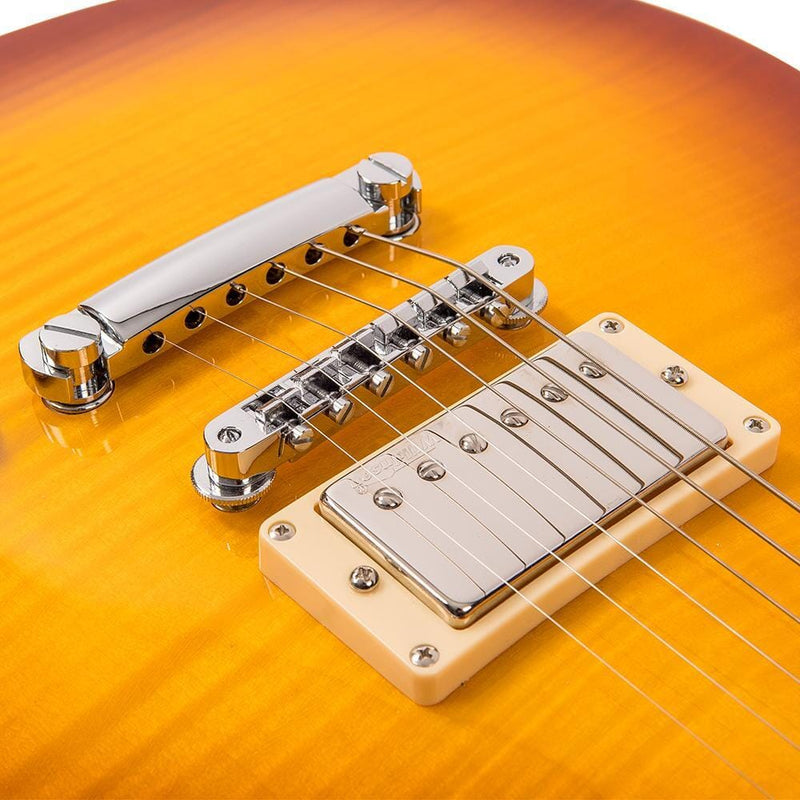 Vintage V100 Reissued Flamed Tobacco Sunburst Guitarra Eléctrica Guitarras Eléctricas Vintage 
