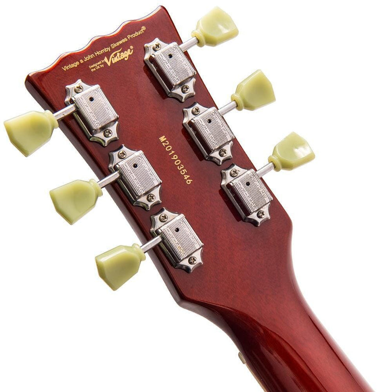Vintage V100 Reissued Flamed Tobacco Sunburst Guitarra Eléctrica Guitarras Eléctricas Vintage 
