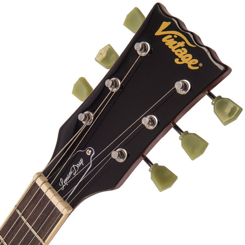 Vintage V100 Reissued Flamed Tobacco Sunburst Guitarra Eléctrica Guitarras Eléctricas Vintage 