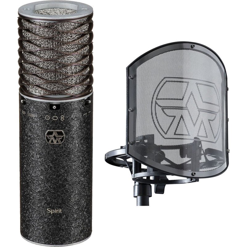 Aston Microphones Spirit Black Micrófono Condensador Multipatrón (Incluye Antipop y Suspensión Elástica) Micrófonos de Condensador Aston Microphones 