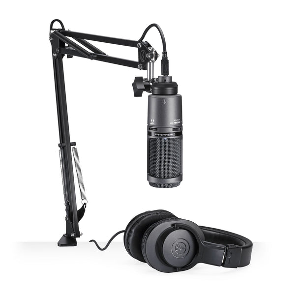 Audio-Technica AT2020USB+PK Pack con Micrófono, Audífonos y Brazo Articulado Packs de Grabación Audio-Technica 
