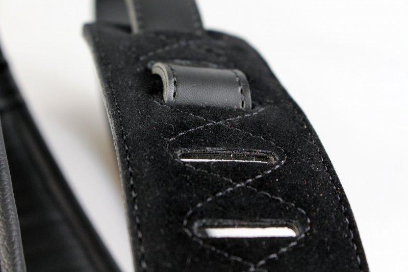 Basso Classic CLA 04 Suede Negro Gamuza Correa de Guitarra/Bajo Correas de Guitarra/Bajo Basso 