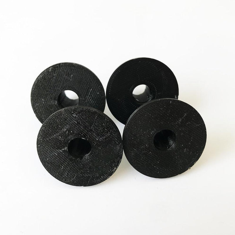 Custom Rock Buje 3D 2cm para Atril de Platillo (Set de 4 Unidades Negros) Bujes para Atriles Custom Rock 