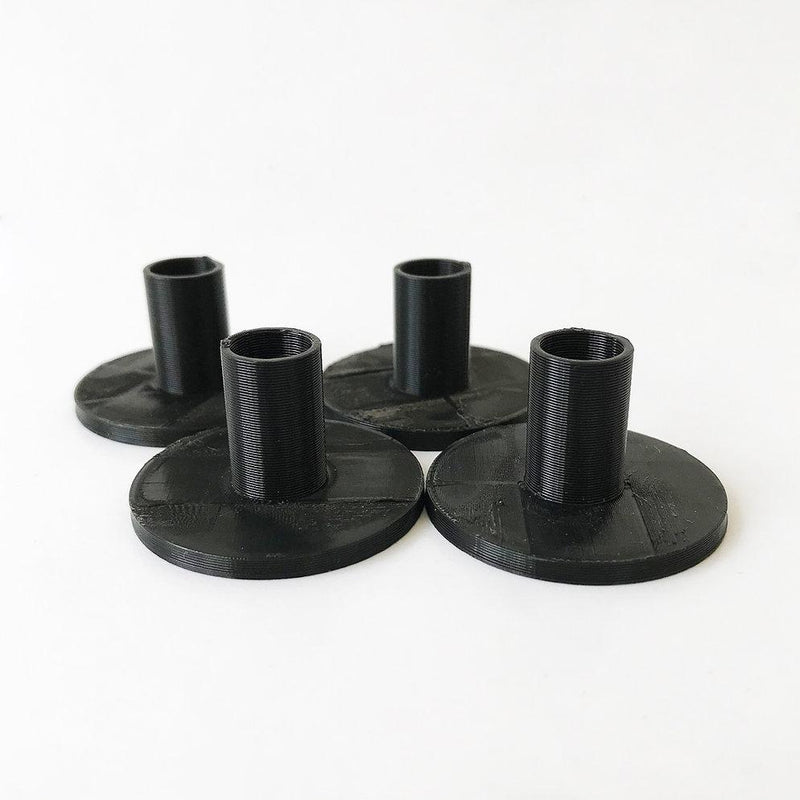 Custom Rock Buje 3D 2cm para Atril de Platillo (Set de 4 Unidades Negros) Bujes para Atriles Custom Rock 