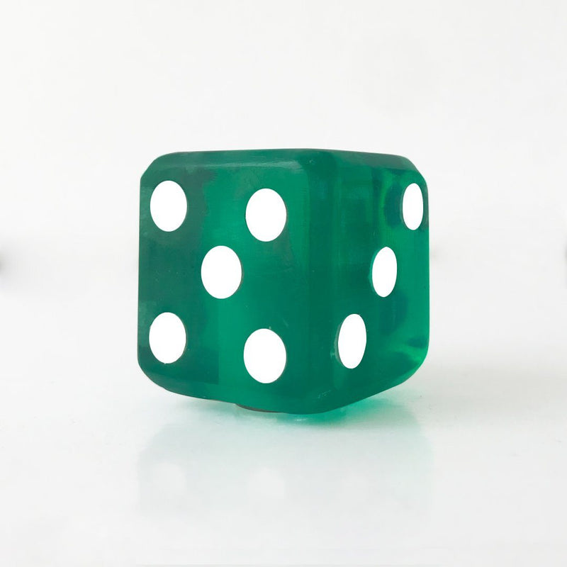 Custom Rock Dado Topper para Platillo (Verde) Toppers para Platillos Custom Rock 