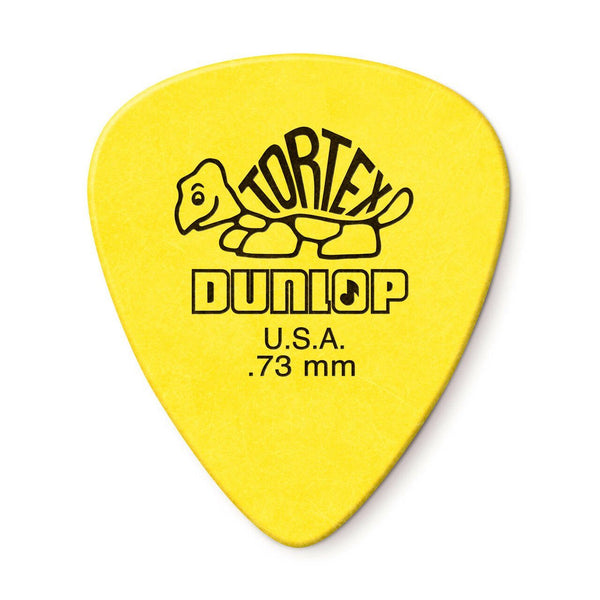 Dunlop Tortex Standard 418 0.73mm Uñetas Amarillas (Pack de 12 Unidades) StudioMusic.cl 