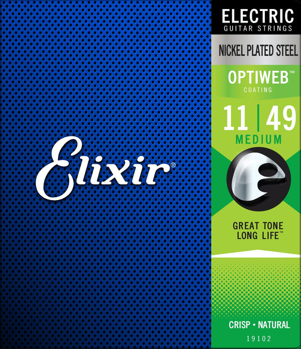 Elixir Nickel Plated Steel Optiweb Medium 11-49 Cuerdas de Guitarra Eléctrica Cuerdas de Guitarra Eléctrica Elixir 