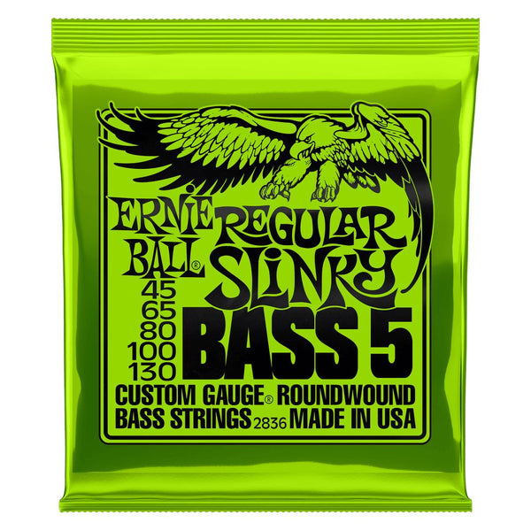 Ernie Ball Regular Slinky 2836 45-130 Cuerdas de Bajo Eléctrico (Set 5 Cuerdas) Cuerdas de Bajo Ernie Ball 
