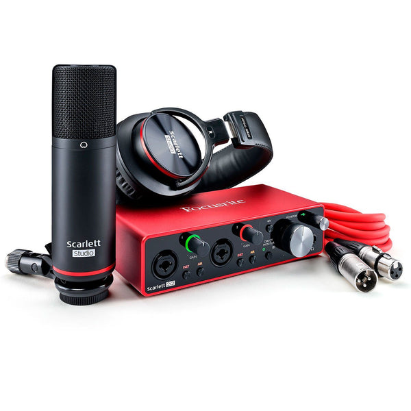 Focusrite Scarlett 2i2 Studio (3era generación) Pack para HomeStudio StudioMusic.cl 