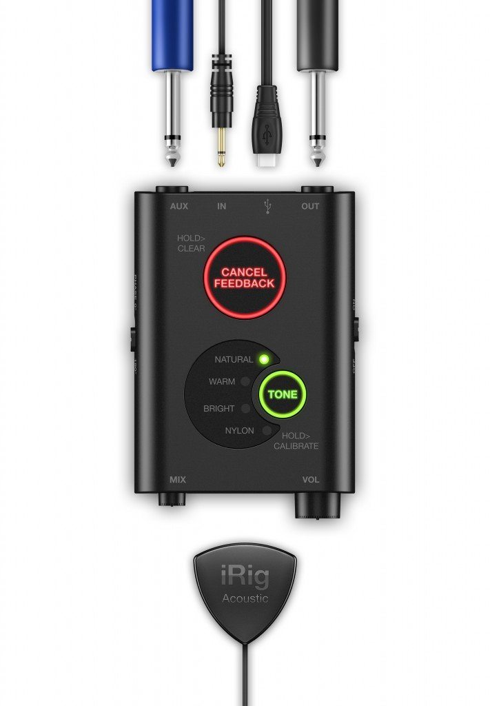 IK Multimedia iRig Acoustic Stage Sistema de Micrófono Digital para Guitarra Acústica Interfaces de Audio para Celulares IK Multimedia 