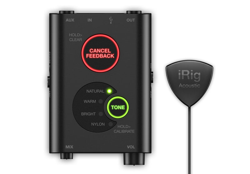 IK Multimedia iRig Acoustic Stage Sistema de Micrófono Digital para Guitarra Acústica Interfaces de Audio para Celulares IK Multimedia 