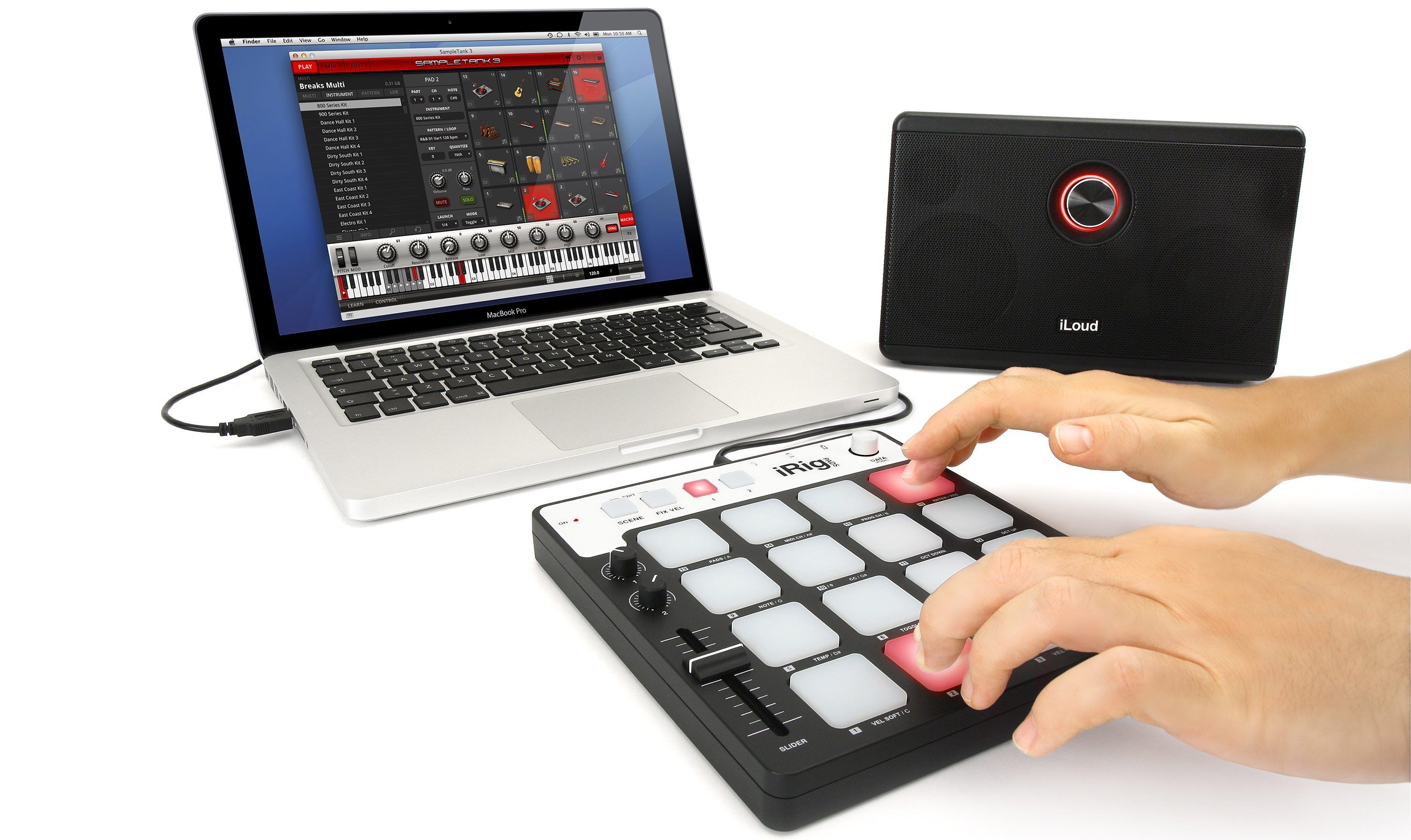 IK Multimedia iRig Pads Controlador USB/MIDI de Percusión/Ritmo Controladores USB/MIDI IK Multimedia 