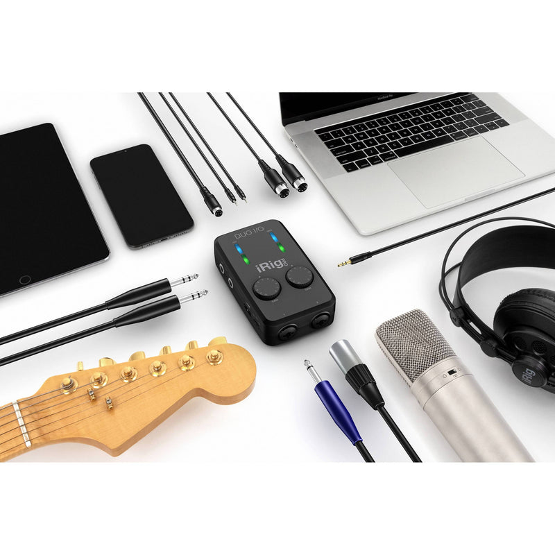 IK Multimedia iRig Pro Duo I/O Interfaz de Audio de 2 Canales para Celulares y Computadores Interfaces de Audio para Celulares IK Multimedia 