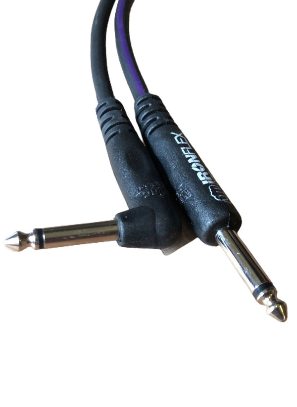Mac Cabos Iron Flex IF15LB Cable de Instrumento de 4.5 Metros con un Conector en L Cables de Instrumento Mac Cabos 