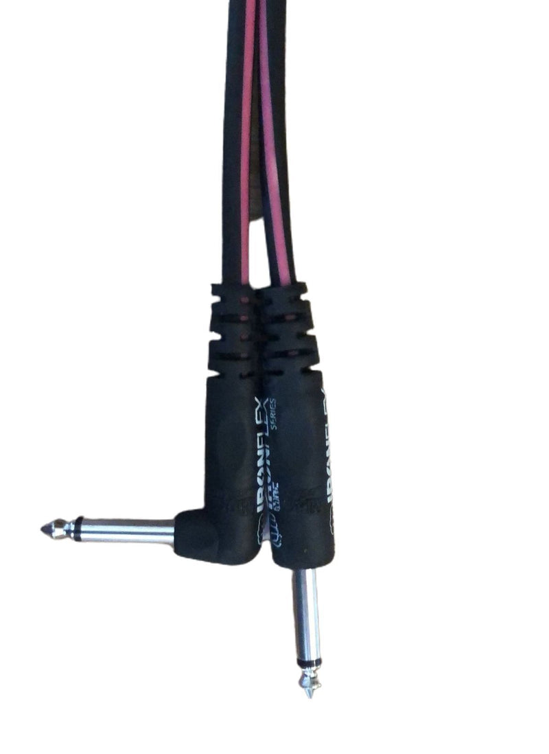 Mac Cabos Iron Flex IF15LB Cable de Instrumento de 4.5 Metros con un Conector en L Cables de Instrumento Mac Cabos 