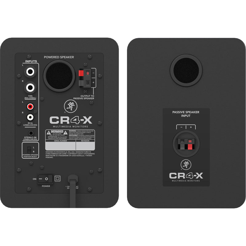 Mackie CR4-X Monitores de Estudio de 4" Pulgadas (Par) Monitores de Estudio Mackie 