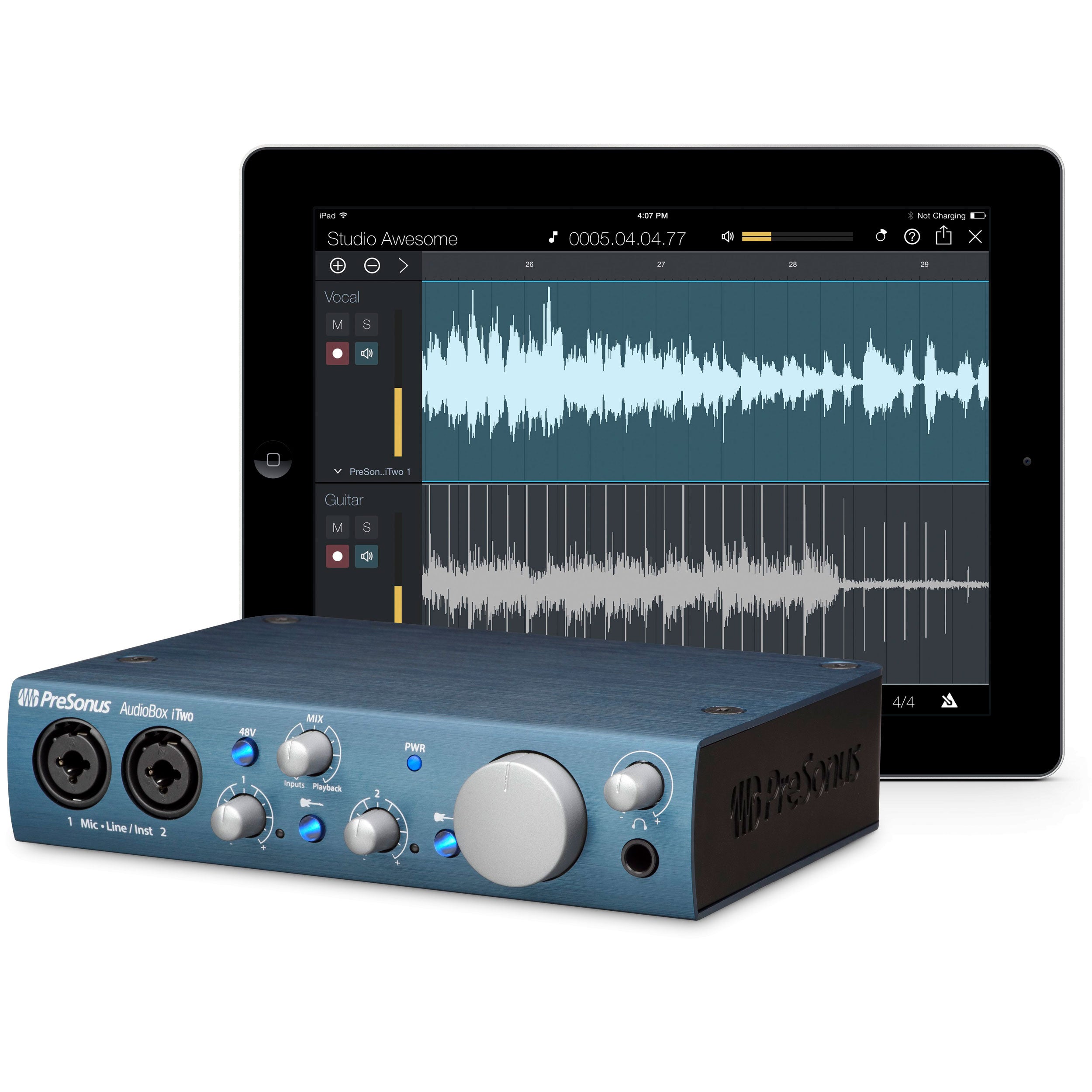 PreSonus AudioBox iTwo Interfaz de Audio USB 2.0 para PC, Mac y iPad PreSonus 