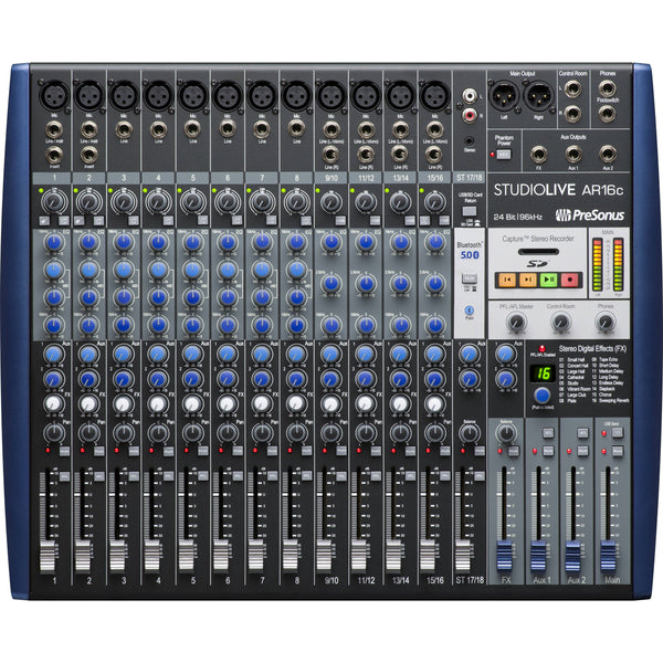 PreSonus StudioLive AR16c Mezclador Híbrido de 18 Canales USB-C Mixers/Consolas PreSonus 