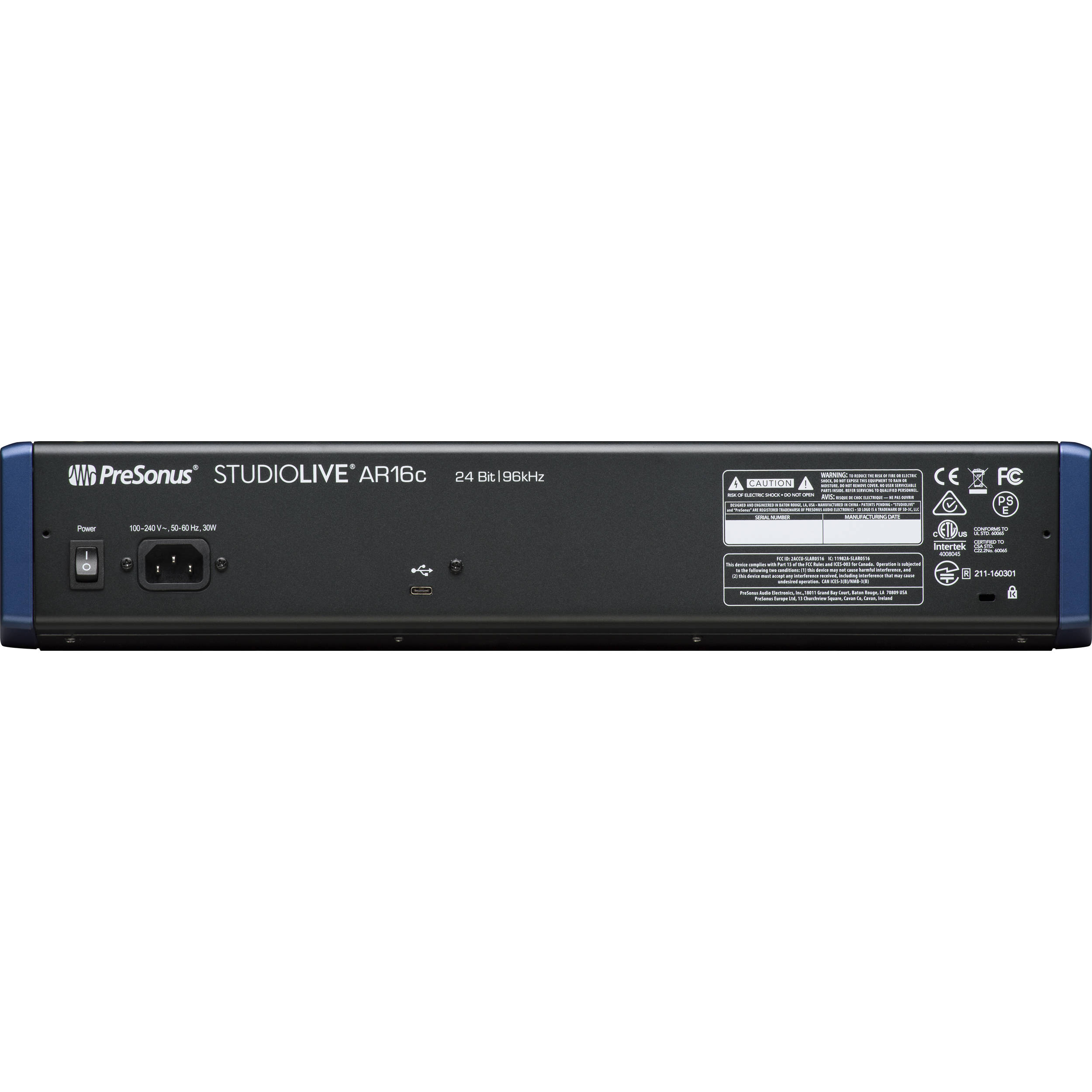 PreSonus StudioLive AR16c Mezclador Híbrido de 18 Canales USB-C Mixers/Consolas PreSonus 