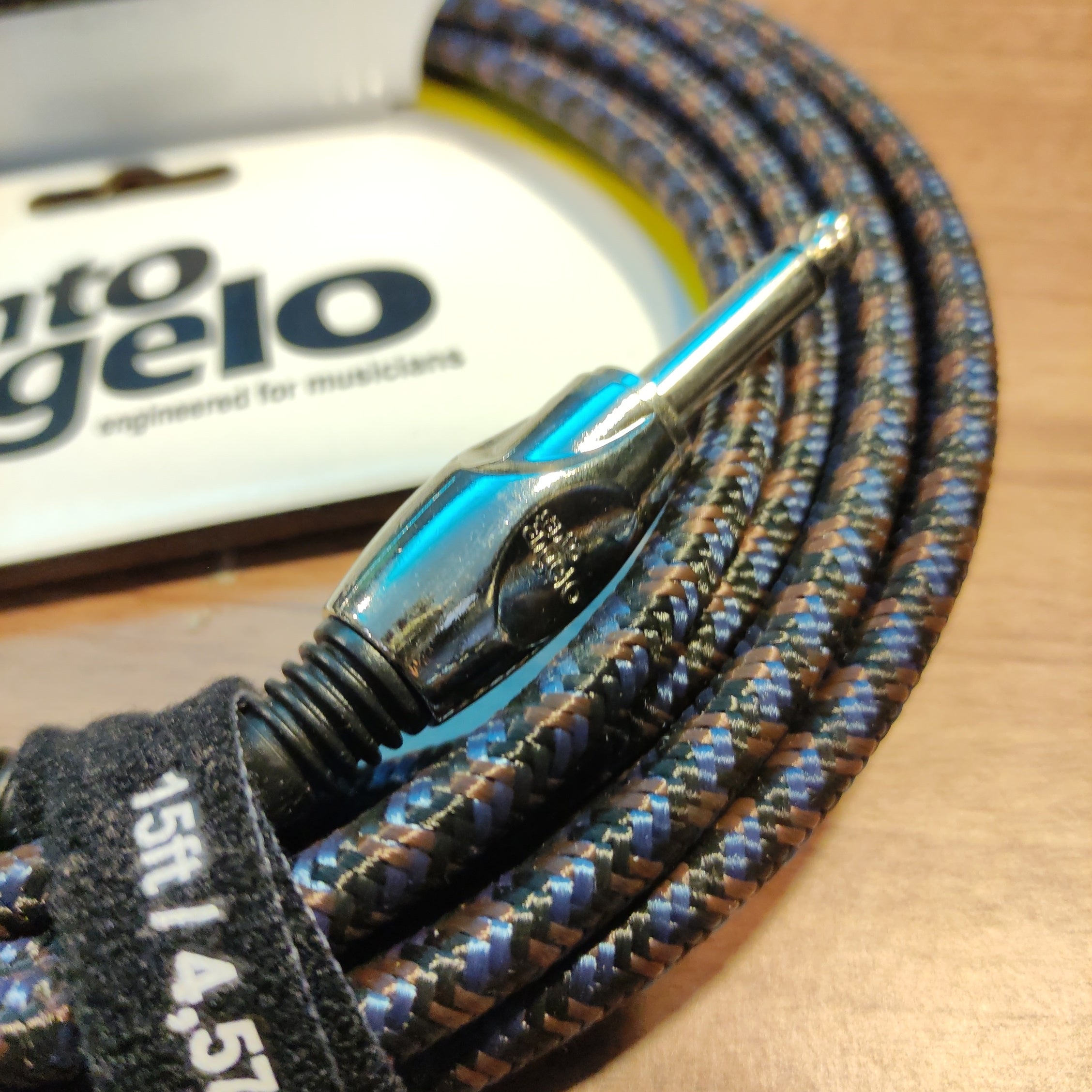 Santo Angelo Angel TX Textil Cable de Instrumento Plug de 4,5 Metros Cables de Instrumento Santo Angelo 