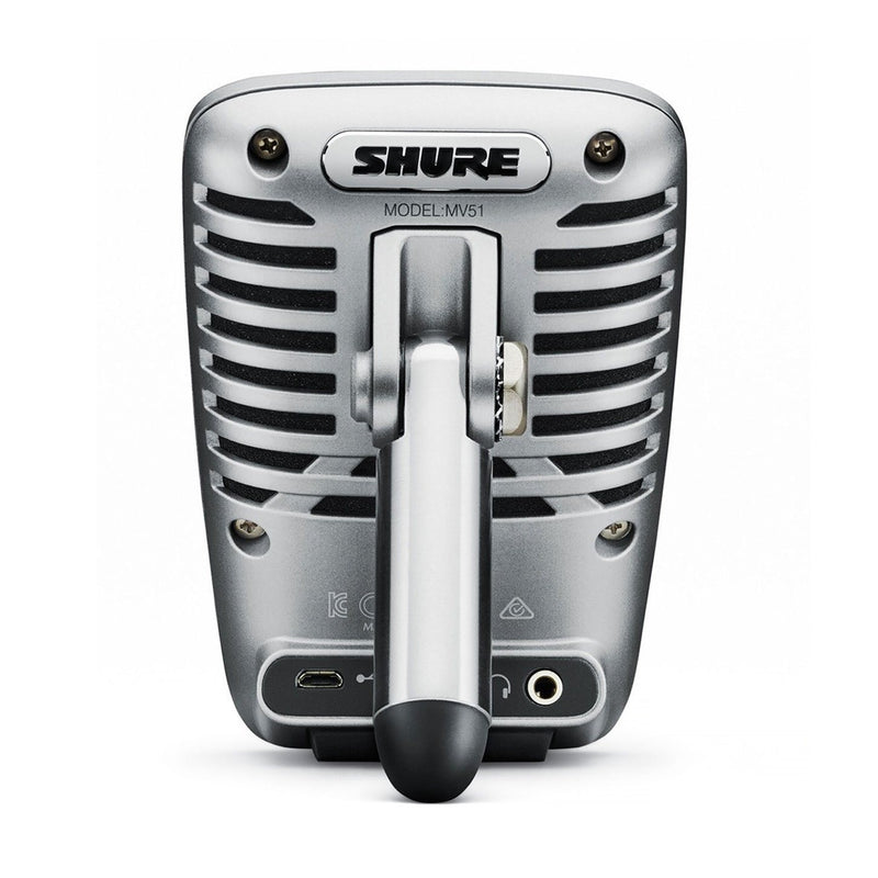 Shure MV51 Micrófono de Condensador iOS y USB Micrófonos SHURE