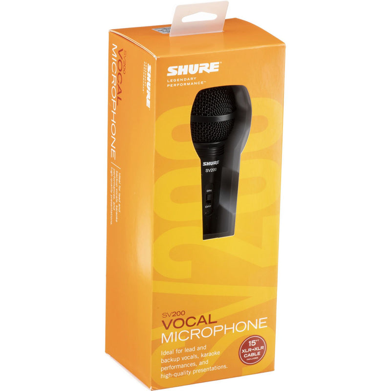 Shure SV200 Micrófono Dinámico con Switch y Cable XLR Incluído Micrófonos Dinámicos SHURE 