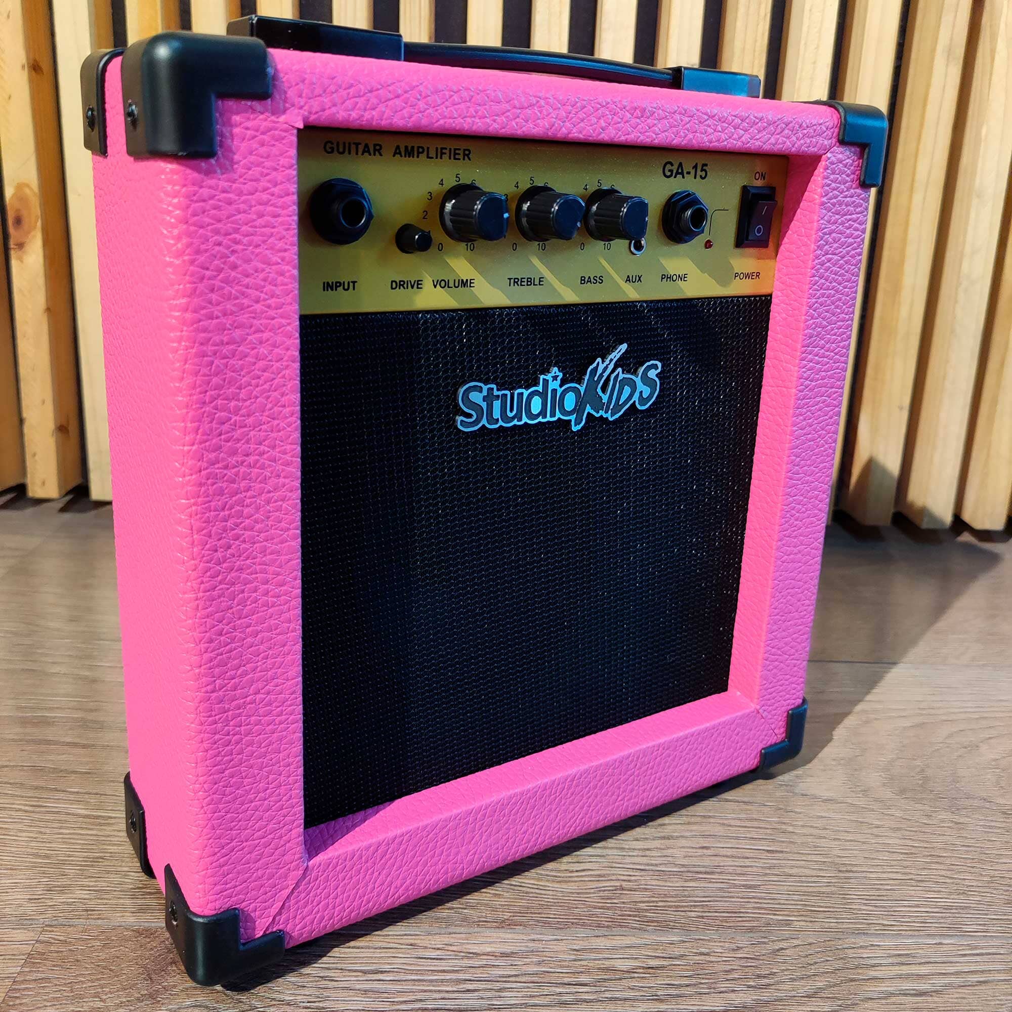 StudioKIDS GA15 Pink Amplificador de Guitarra Eléctrica 15 Watts Amplificadores de Guitarra StudioKIDS 