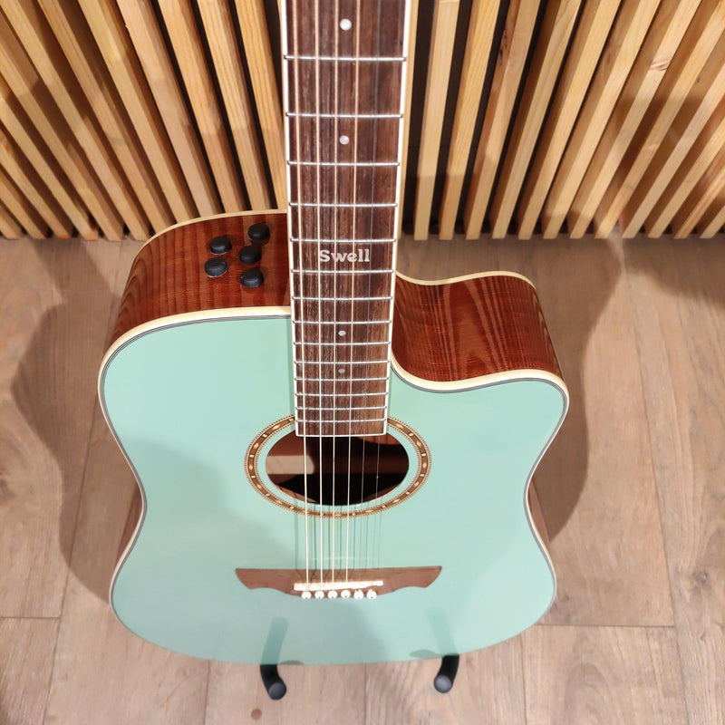 Tagima Swell EQ Turquoise Green D/LI Guitarra Electroacústica Guitarras Electroacústicas Tagima 