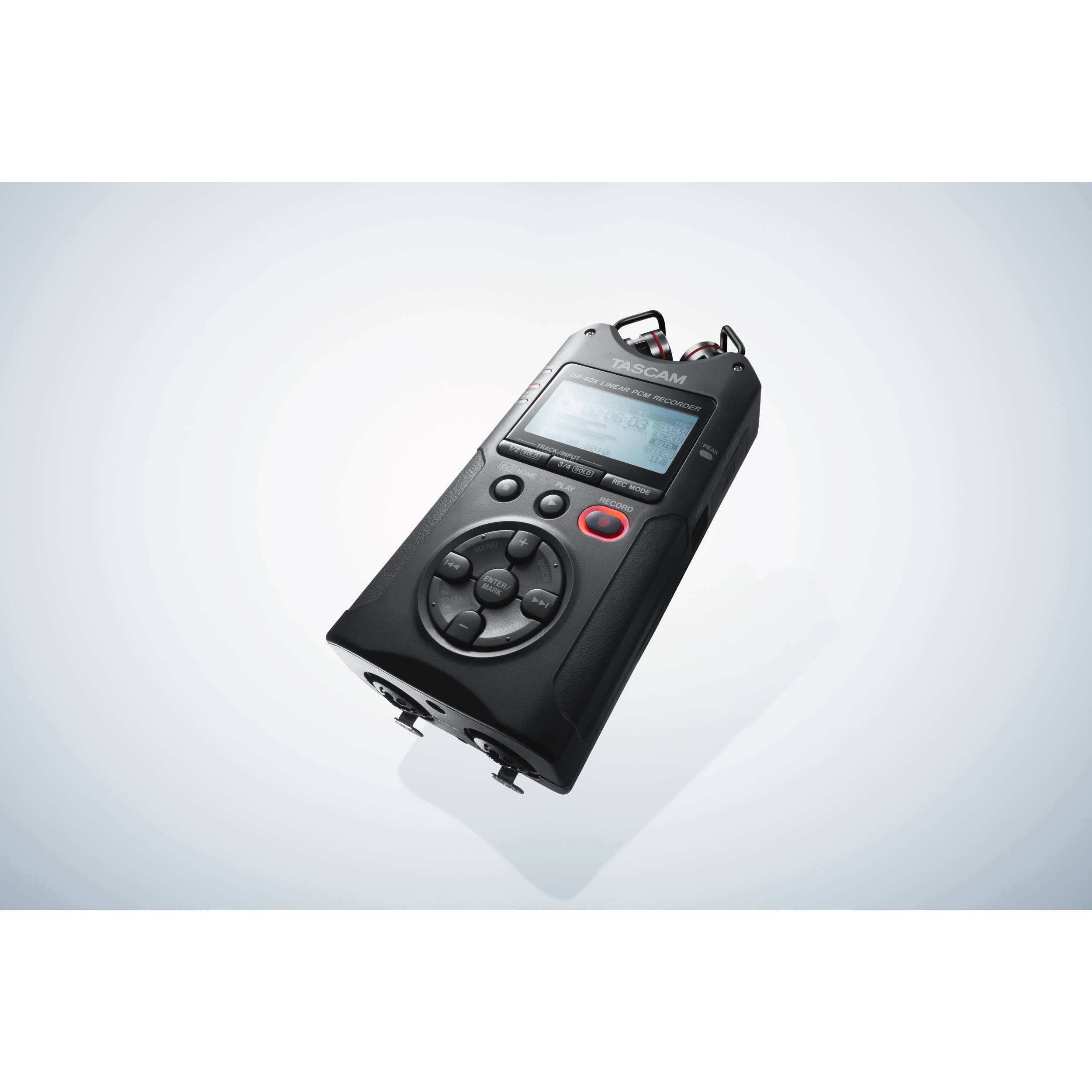 Tascam DR-40X Grabador Portátil de 4 Canales e Interfaz de Audio USB Grabadoras Portátiles TASCAM 