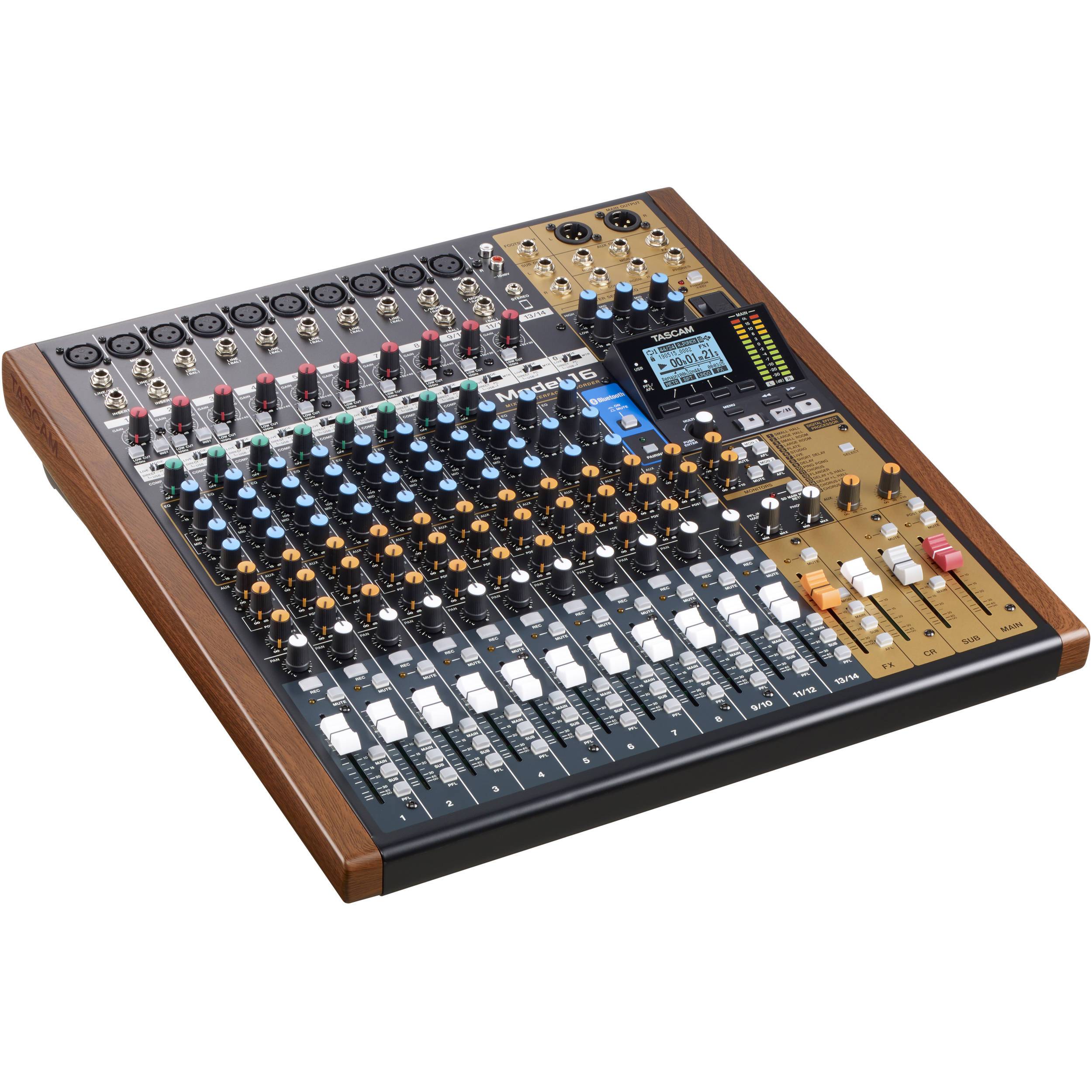 Tascam Model 16 Mixer / Interfaz USB / Grabador de 16 Canales Mixers/Consolas TASCAM 