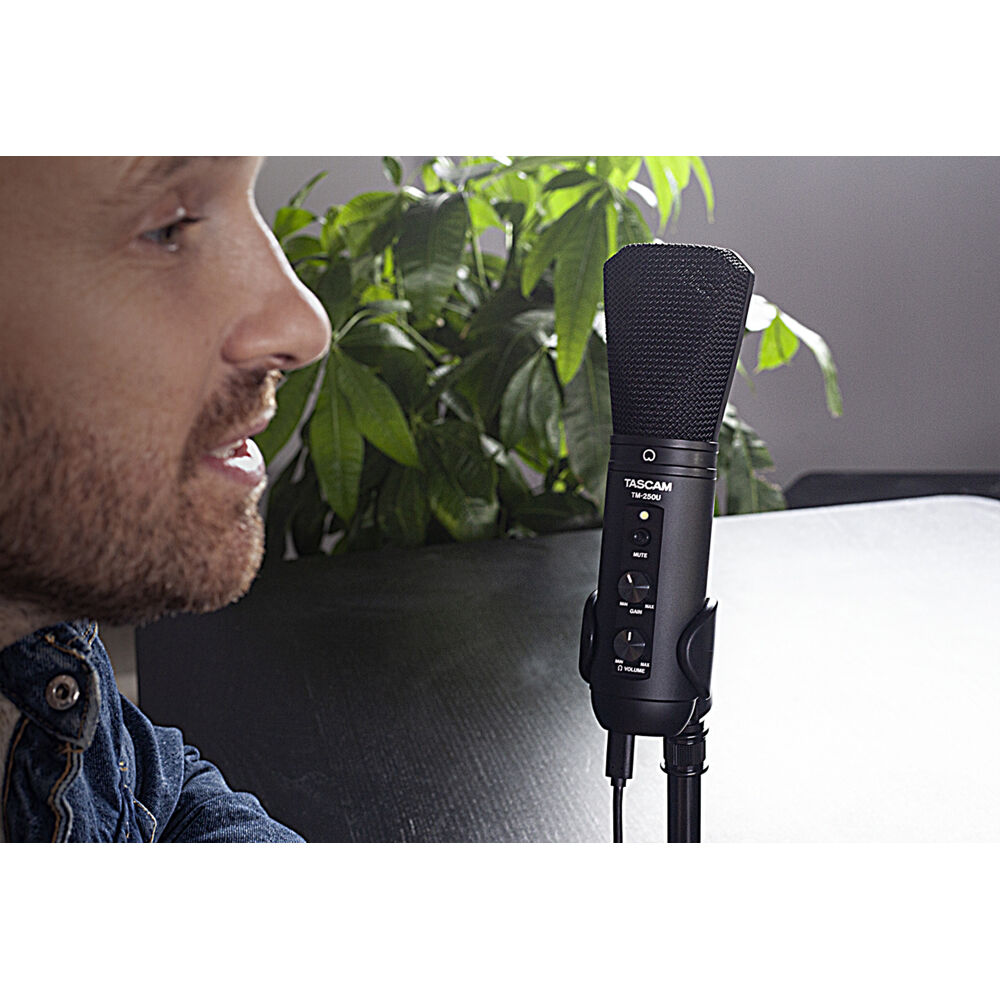Tascam TM-250U Micrófono Condensador Supercardioide USB-C Micrófonos USB TASCAM 