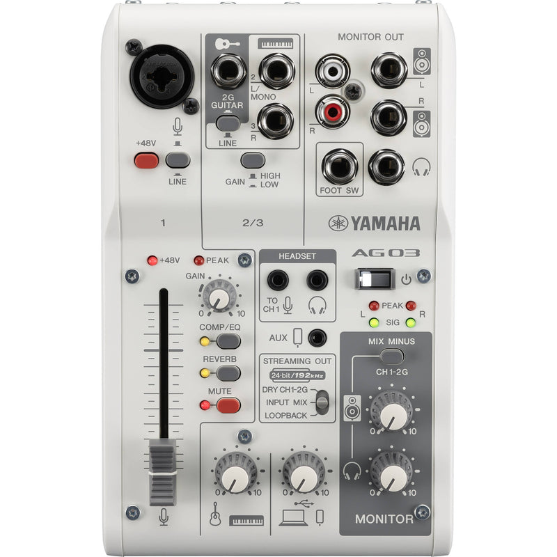 Yamaha AG03MK2 Mixer/Interface Pack Live Streaming con Micrófono y Audífonos YAMAHA 