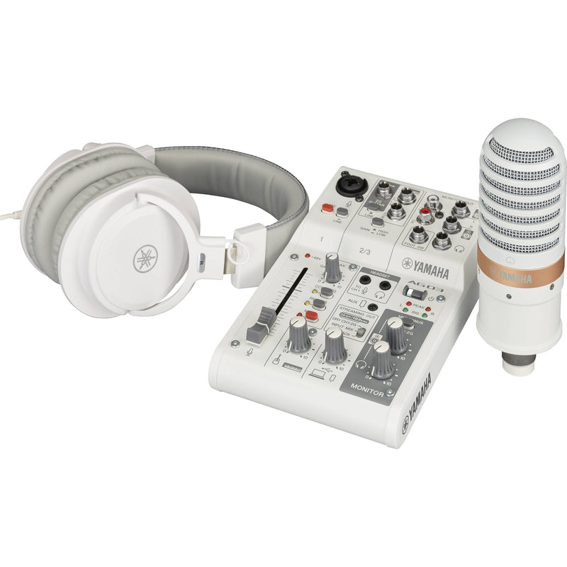 Yamaha AG03MK2 Mixer/Interface Pack Live Streaming con Micrófono y Audífonos YAMAHA 