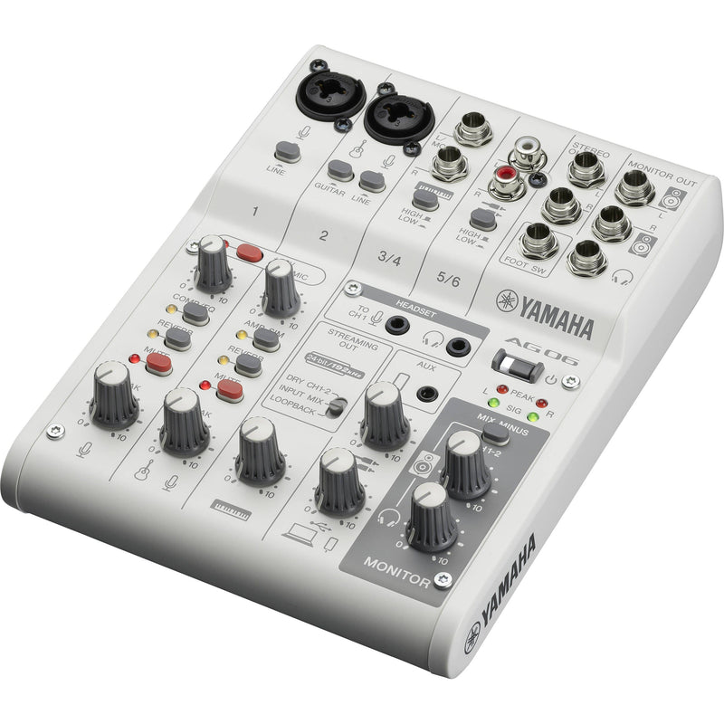 Yamaha AG06MK2 White Mixer de 6 Canales e Interfaz de Audio USB Mixers/Consolas YAMAHA 